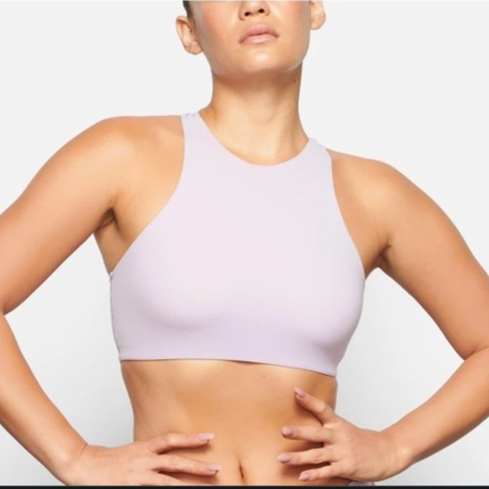 SKIMS - Fits Everybody High Neck Bra in Iris Mica